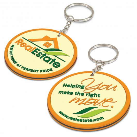 Custom PVC Moulded Keyrings Both Sides